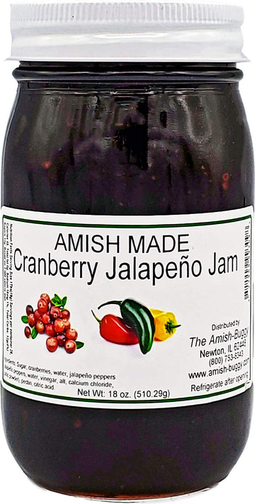 Amish Jam - Two 16 Oz Jars (Cranberry Jalapeno)