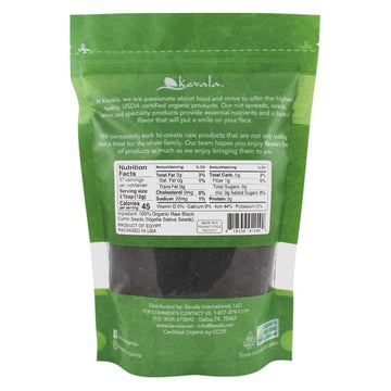 Kevala Organic Raw Black Cumin Seeds (Nigella Sativa) - Gluten Free Seasoning, Nigella Seeds, Kalonji Seeds, Vegan, Organic Blac
