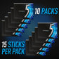 5 Gum Peppermint Cobalt Chewing Gum Bulk, Sugar-Free, 15 Sticks (Pack Of 10)