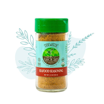 Flavor Seed Tidewater Organic Seafood Seasoning, All Purpose Seasoning For Fish And Vegetables. Plant Based, Dairy Free, Preserv