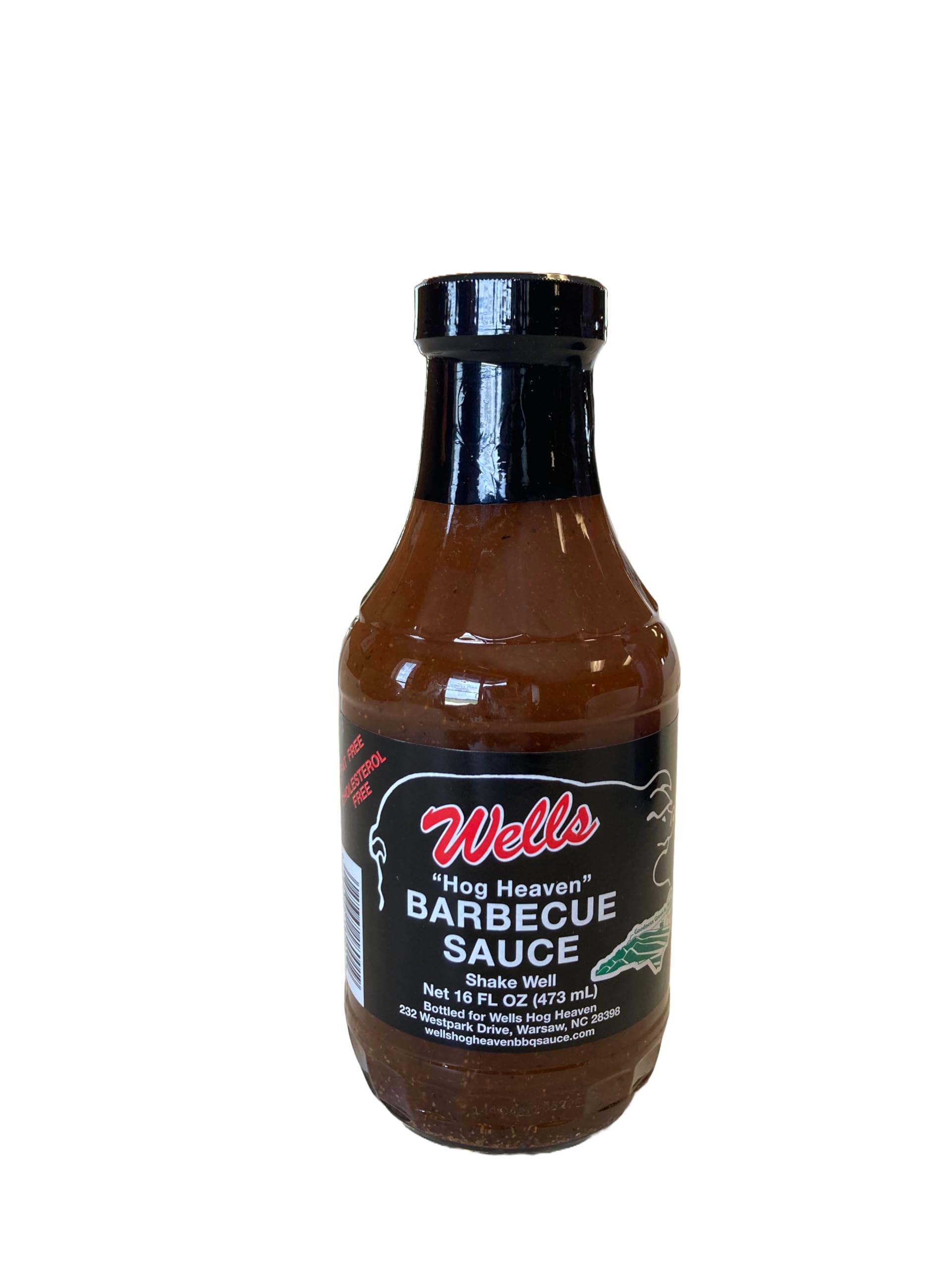 Wells Hog Heaven Barbecue Sauce (16 Fluid Ounces) | Carolina Vinegar Based Barbecue Sauce | No High Fructose Corn Syrup |