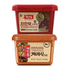 BOX OF LIFE CJ Red Pepper Chilli Paste (Gochujang) 500g & Soybean Paste (Doenjang) 500g Korean Cooking Bundle Set