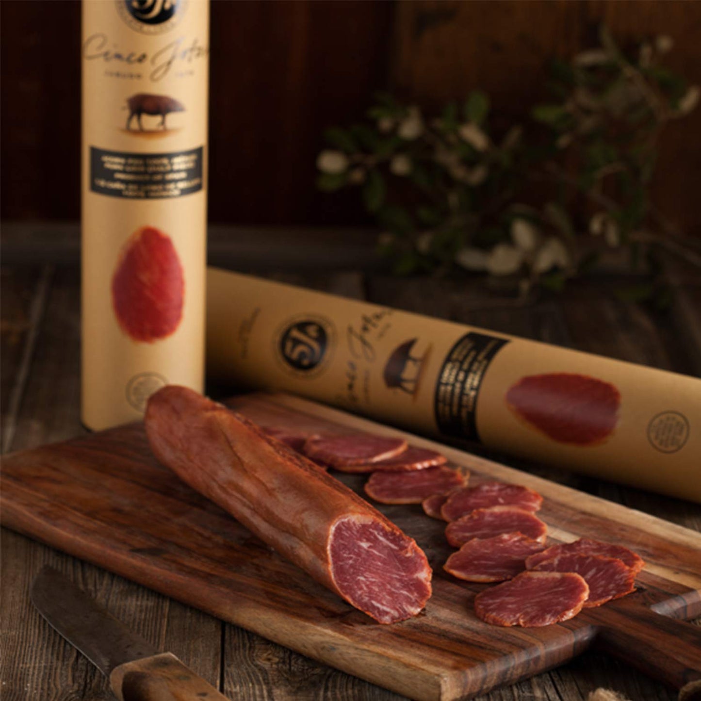 5J Loin Lomo Iberico Bellota - 1 lb Free-Range Pork in Gift Packaging