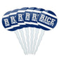 GRAPHICS & MORE Rice University Cupcake Picks Set of 6, Multi Color, Acrylic