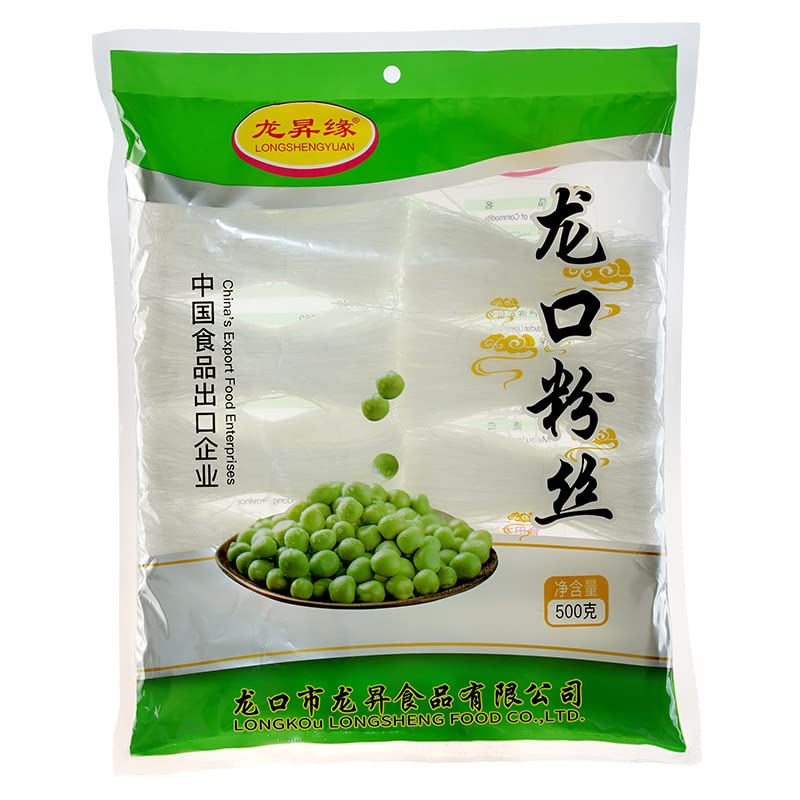 Longkou Pure Mung Bean Vermicelli (????), Vermicelli Rice Noodles, Threads Noodle -Vermicelli, 500g