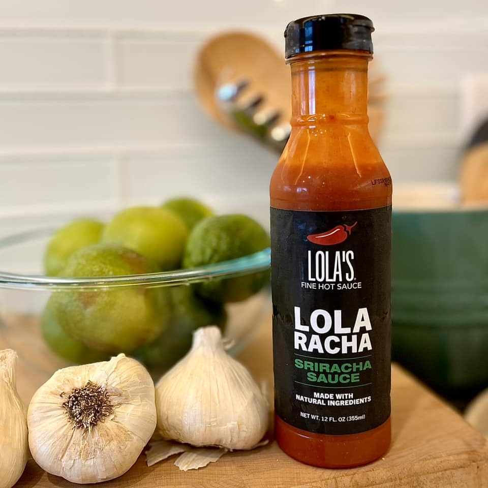 Lolas Racha Sriracha Sauce | Gluten-Free, Low Sodium | All Natural Ingredients | 12 Fl Oz