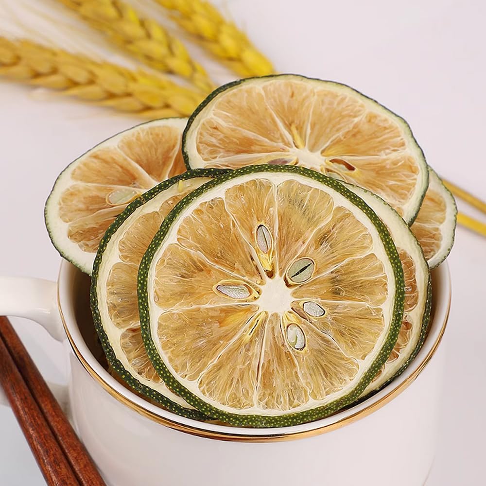 Dried Lime Slices 17.6oz/500g  Dehydrated Lime For Cocktails Cake Decoration Cocktail Decoration Table Flowers Candle Crafts  No Additives  No Sugar Added (17.6 oz)