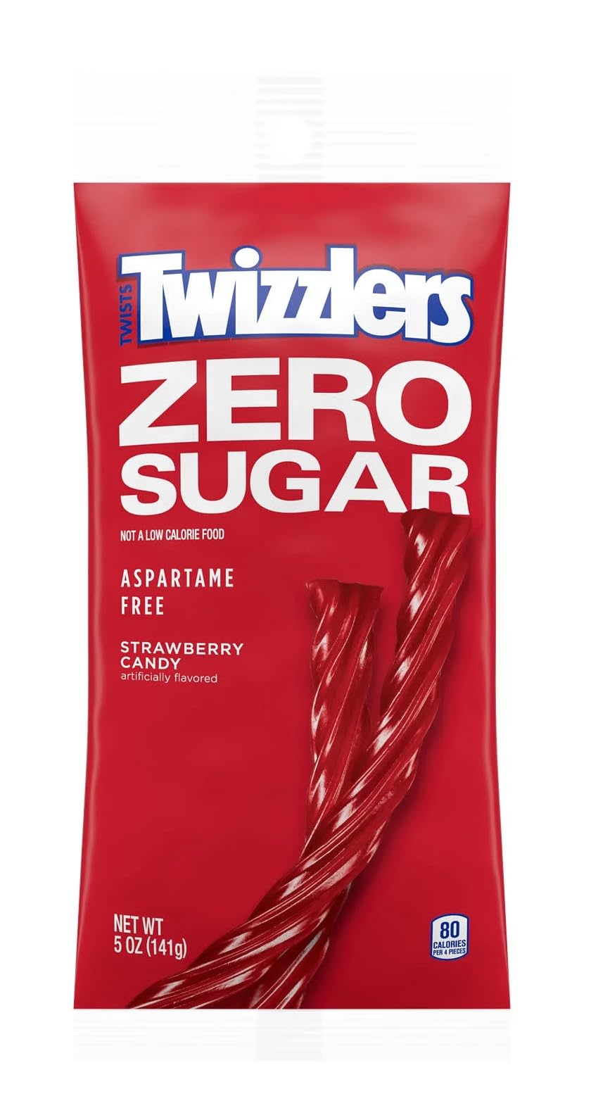 Twizzlers Zero Sugar Strawberry Candy - Pack of 2 - Classic   for Snacking