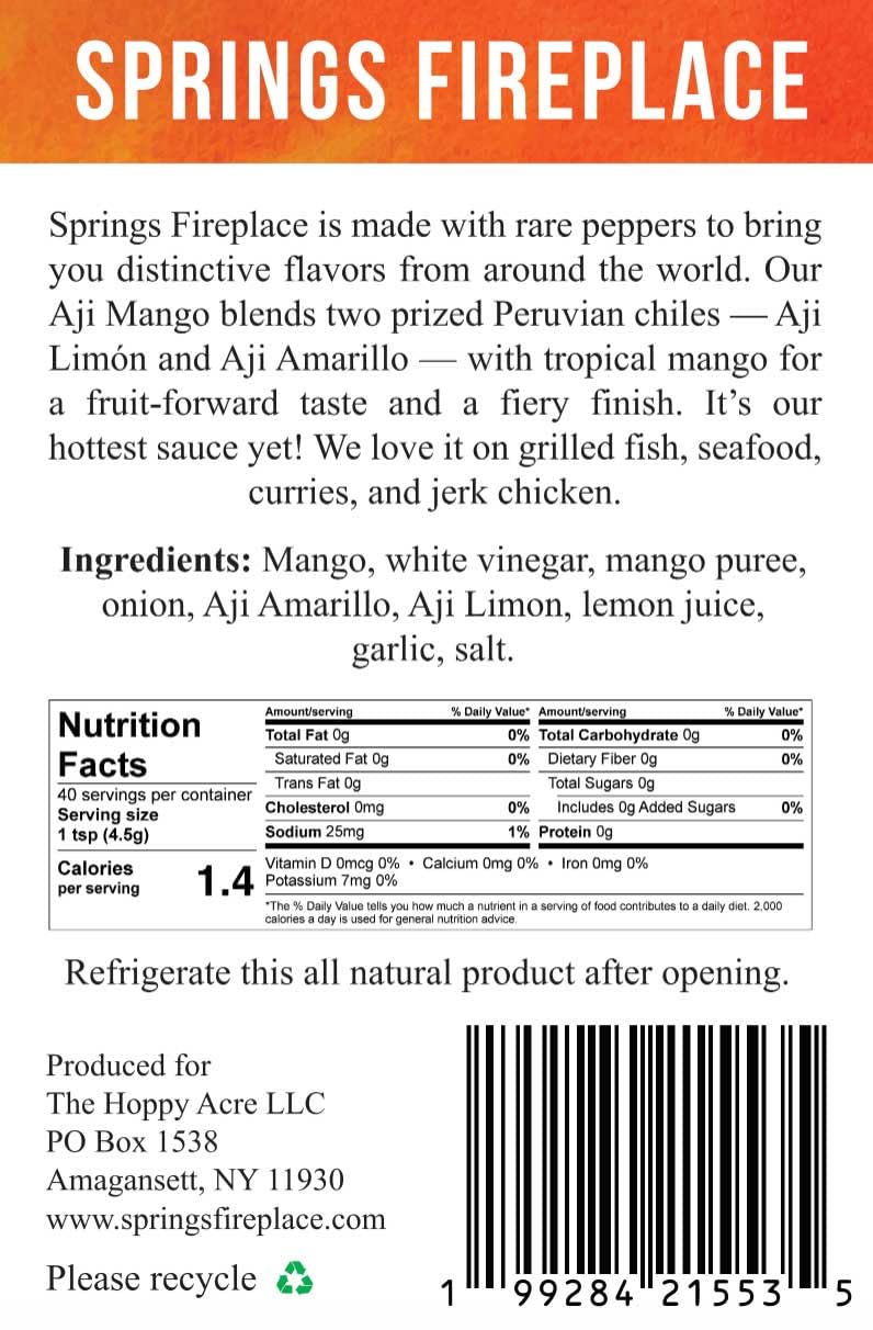 Springs Fireplace Hot Sauce Trio Gift Set, Gift Guide 2025, Hot Sauce, Tesuque, Aji Mango, Aji Peach, Farmer Grown, Hot Peppers,