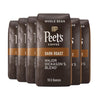 Peets Coffee, Dark Roast Whole Bean Coffee - Major Dickasons Blend 63 Ounces (6 Bags of 10.5 Ounces)