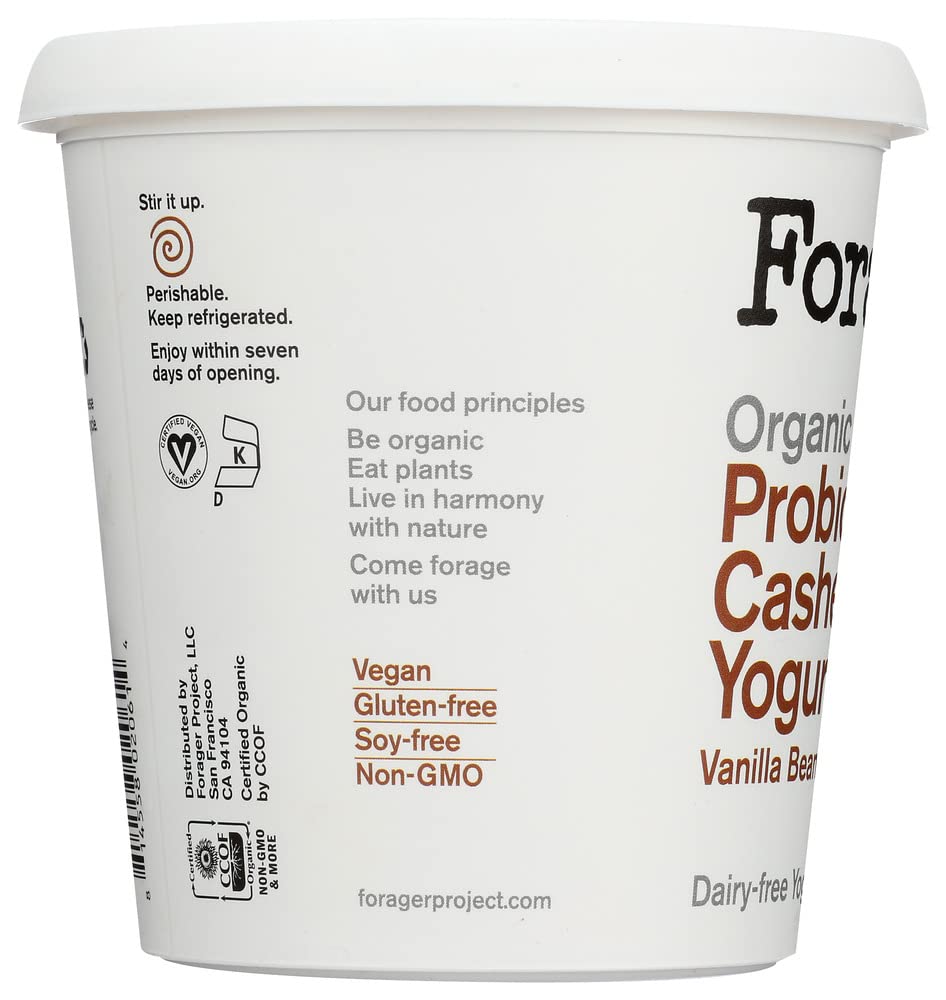Forager Project Cashewmilk Yogurt, Vanilla Bean, 24-Ounce