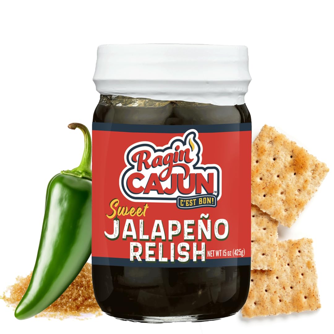 Ragin Cajun Spicy Sweet Jalapeno Relish, 12 Ounce (Pack Of 4)