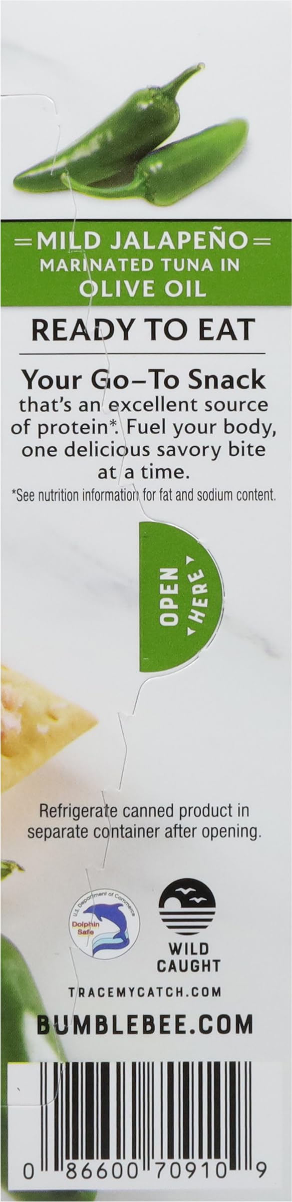 Bumble Bee Prime Protein on the Run Tuna Snack Kit - Gourmet Tuna Marinated in Olive Oil & Mild Jalapeno with Crackers and Servi