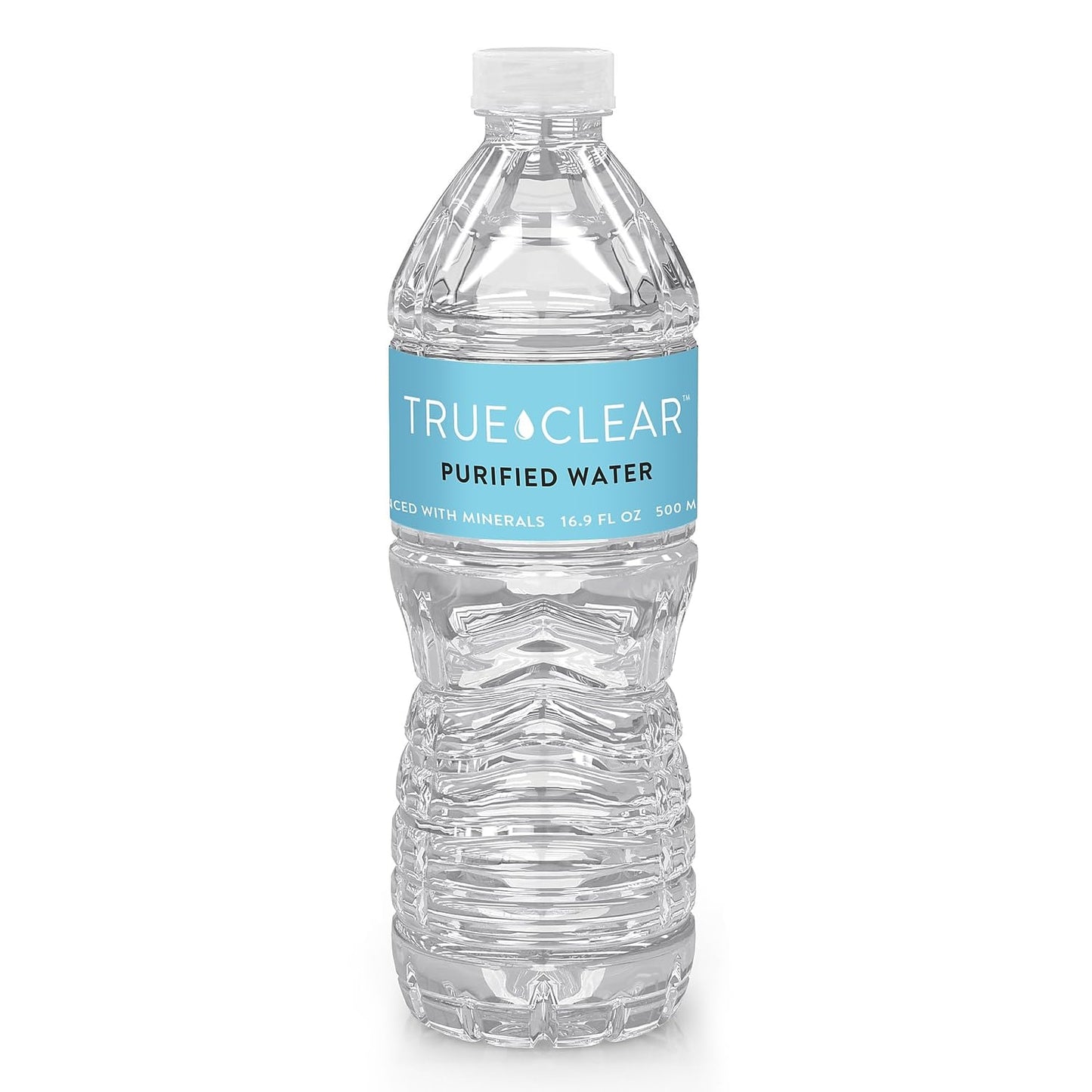 True Clear Purified Bottled Water, Bpa Free Water Bottles, Easy To Carry (16.9 Oz Per Bottle, 24 Bottles Per Carton)