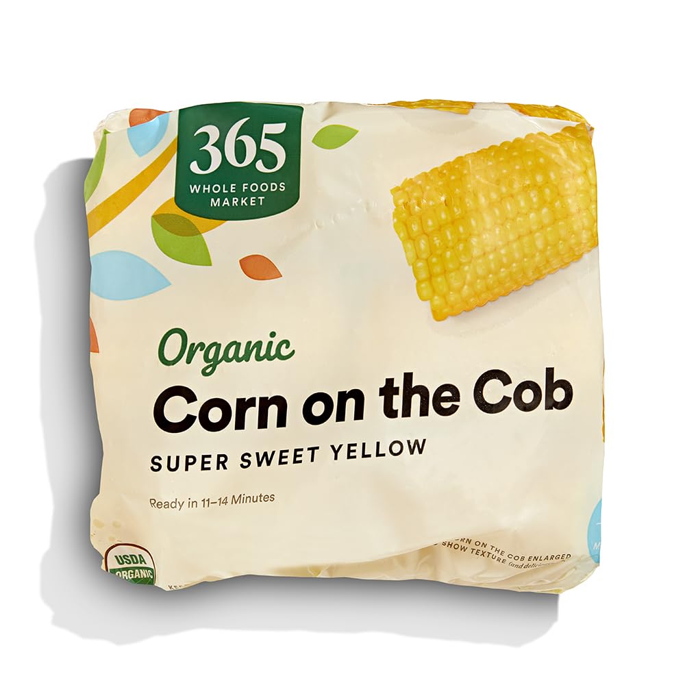 365 Everyday Value, Organic Mini Corn on the Cob, Super Sweet Yellow, 6 ct, (Frozen)