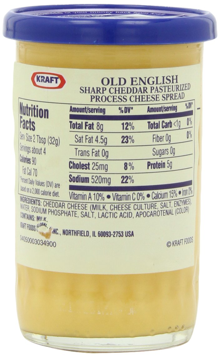 Kraft Old English Cheese Spread, 5 Ounce (Pack of 6)