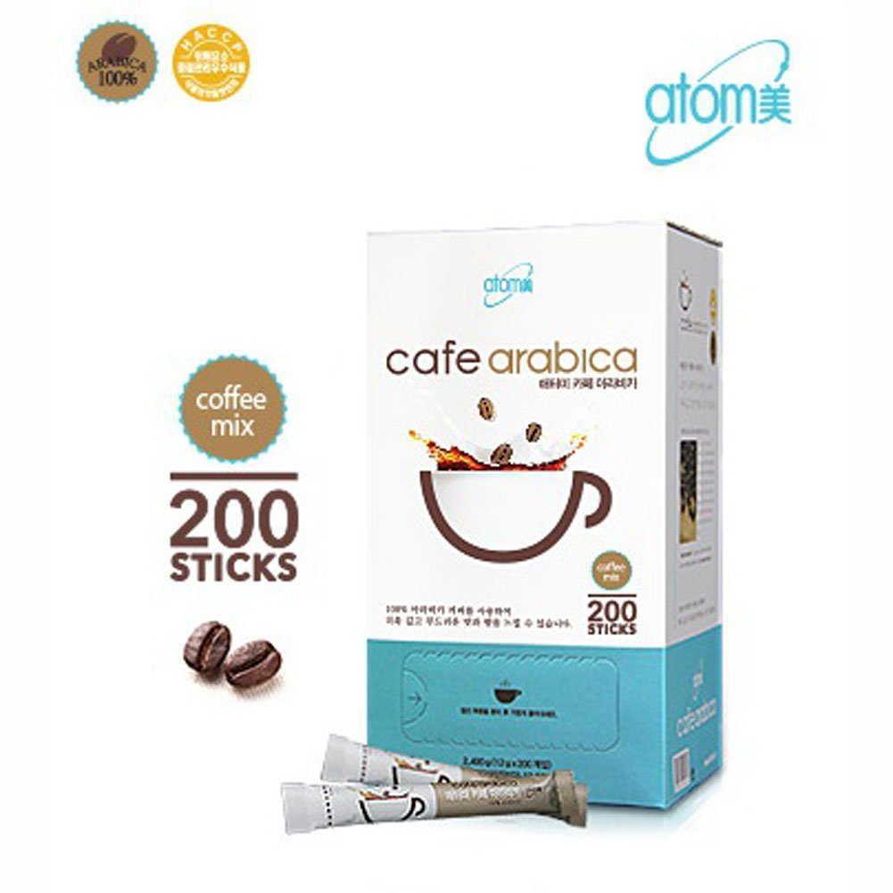 Atomy 200 Sticks Cafe Arabica Instant coffee mix Arabica Coffee & Natural Casein