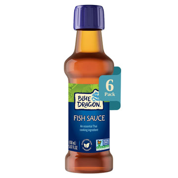 Blue Dragon Fish Sauce - 5oz (Pack of 6) - No Artificial Flavors Or Preservatives - Made With Anchovy Extract, Salt, Sugar & Wat