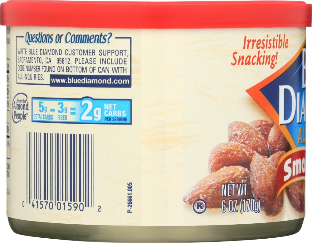 Blue Diamond Almonds Smokehouse 6 Oz Pack of 2
