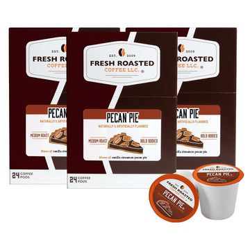 Fresh Roasted Coffee, Pecan Pie, Flavored Coffee Pods, 72 Count