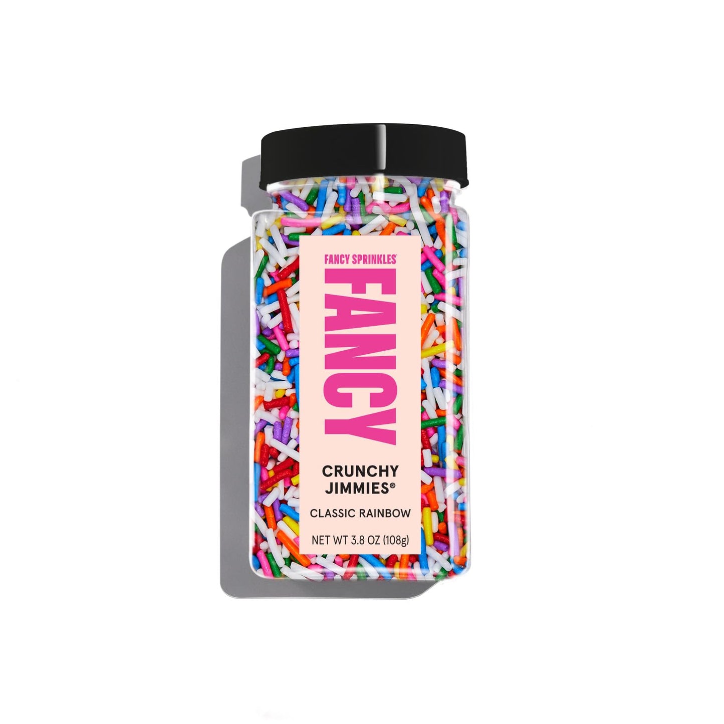 Fancy Sprinkles Classic Rainbow Crunchy Jimmies, Real Sugar, For Ice Cream, Cookies, Cakes, Cupcakes, Dessert Decorating, Origin
