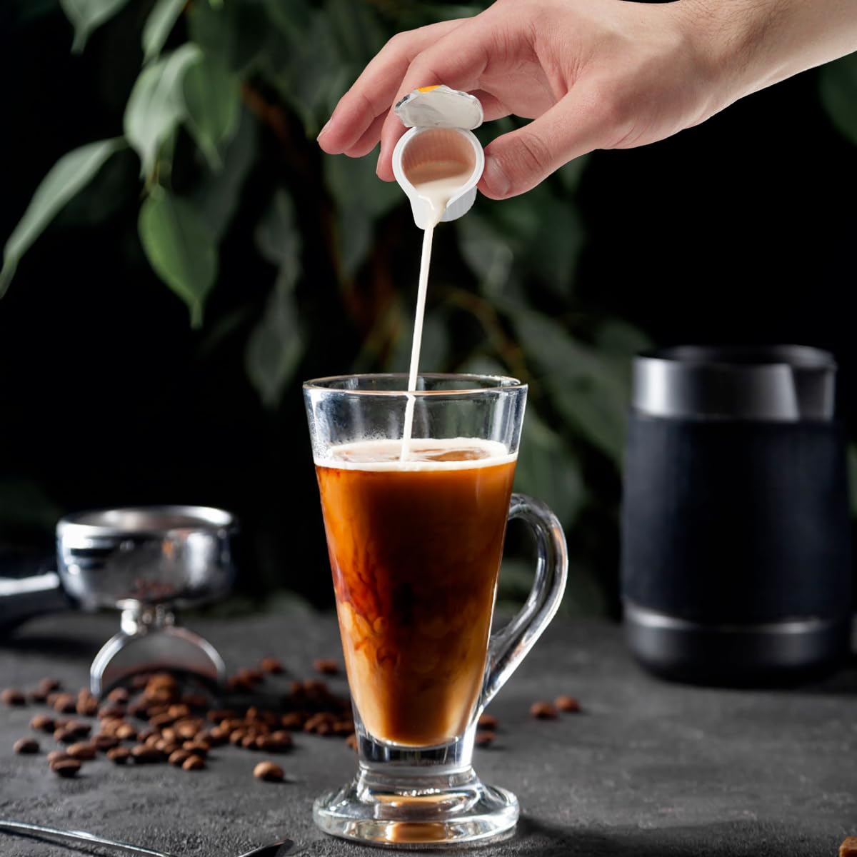 Half & Half Single Creamer  48 pieces of Individual Coffee Creamers  Perfect Creamer Pods for Home  Office  Travel  Restaurants and Coffee Stations