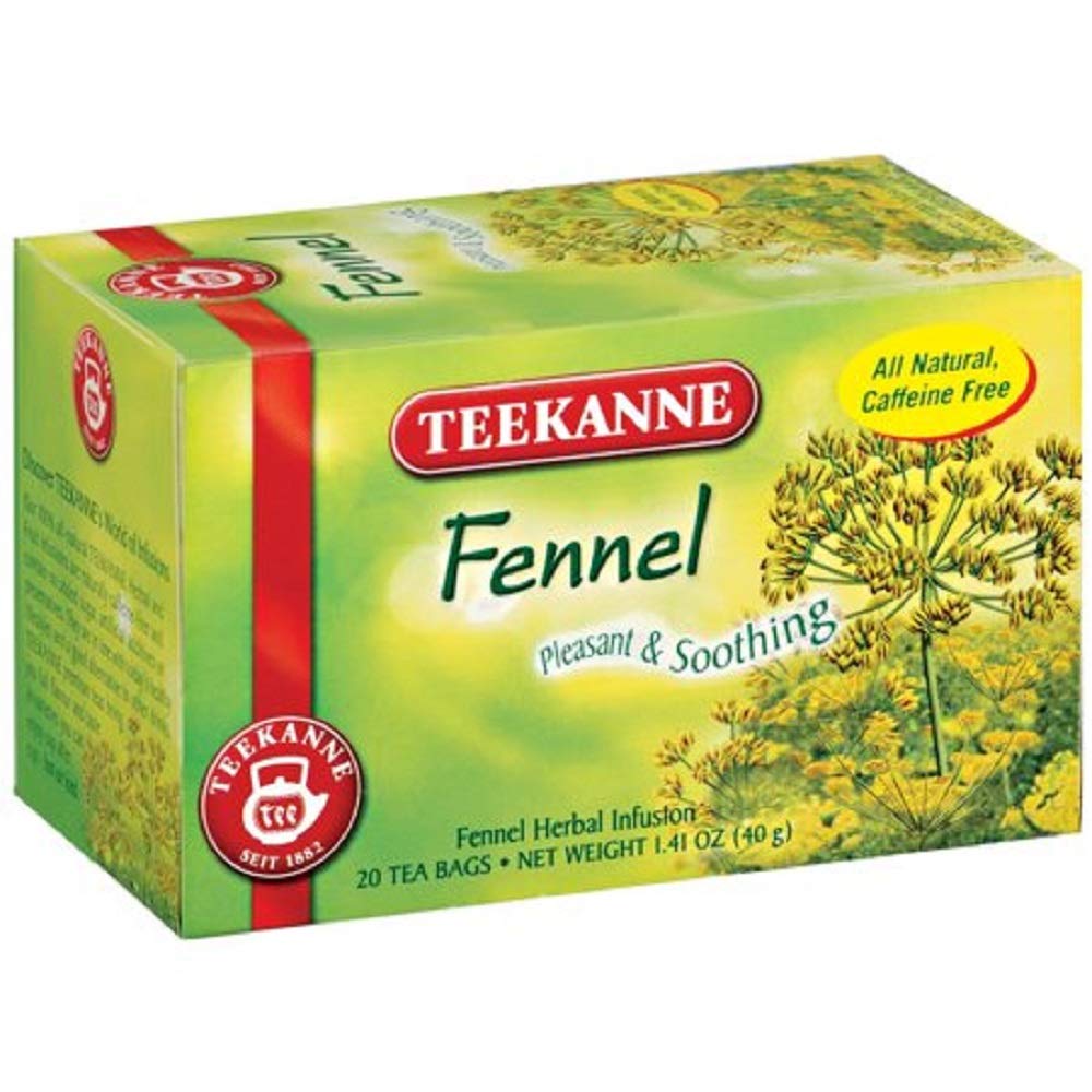Teekanne Fennel Tea - 20 Count Pack - Model 6165 - Caffeine-Free Herbal Tea