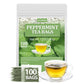 ULTHMOK Premium Peppermint Tea Bags, 100 Count, 100% Natural Peppermint Leaves, Caffeine-Free, No Additives