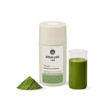 Osulloc Matcha Powder (Unsweetened), Premium Organic (Usda) Pure Leaf Green Tea From Jeju, 1.41 Oz, 40G