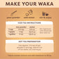Waka Instant Green Tea Mix, Lemon Flavored, 100% Tea Leaves, Unsweetened, Travel Size, 0.45 Ounce