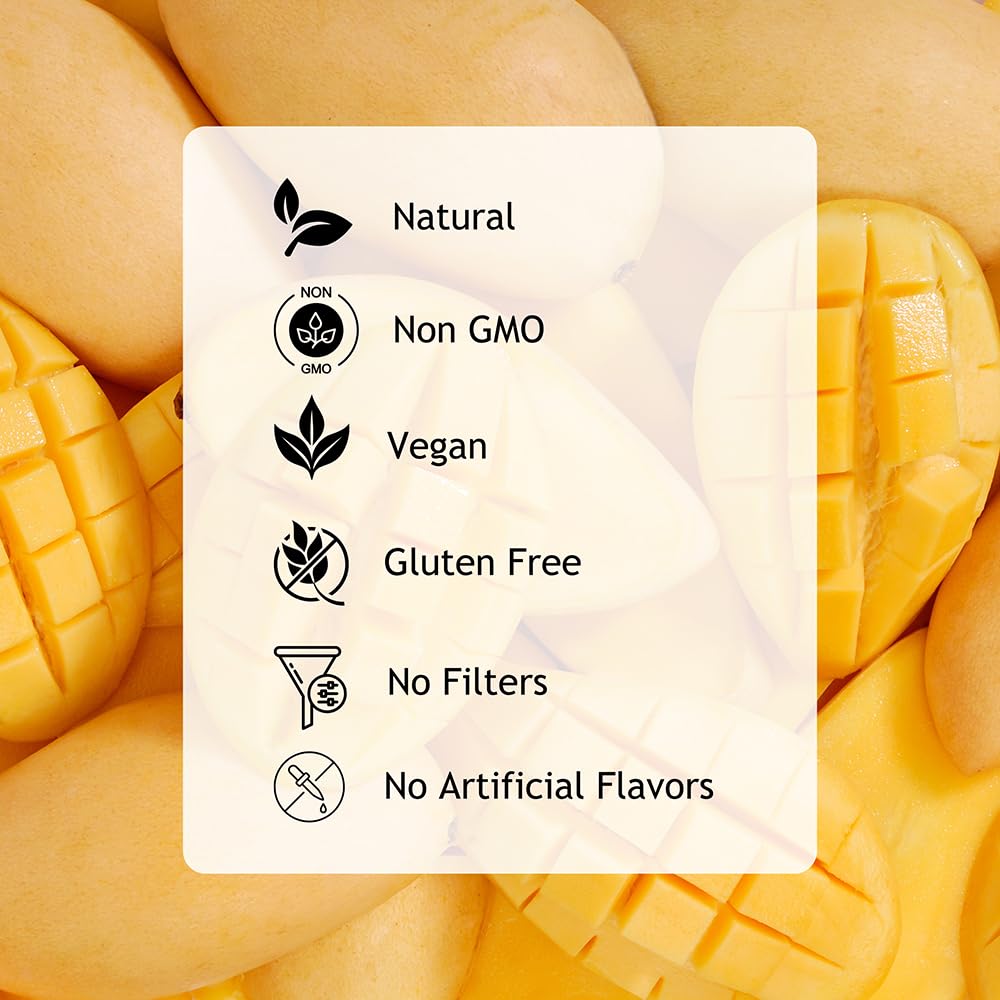 Mango Fruit Powder - Fresh From Garden | For Making Cakes, Fresh Juice, Smoothies, And Healthy Drinks | Vegan | Free From Preser