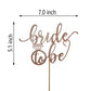 Aminjie Bride To Be Cake Topper For Bridal Shower/Wedding Shower/Engagement/Bachelorette/Hen Party Decorations, Double-Sided Ros