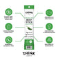 Think Jerky Jalapeno Beef Sticks, Sugar Free, Gluten Free, Keto Friendly, High Protein, Low Carb, 1 Ounce (Pack of 10)