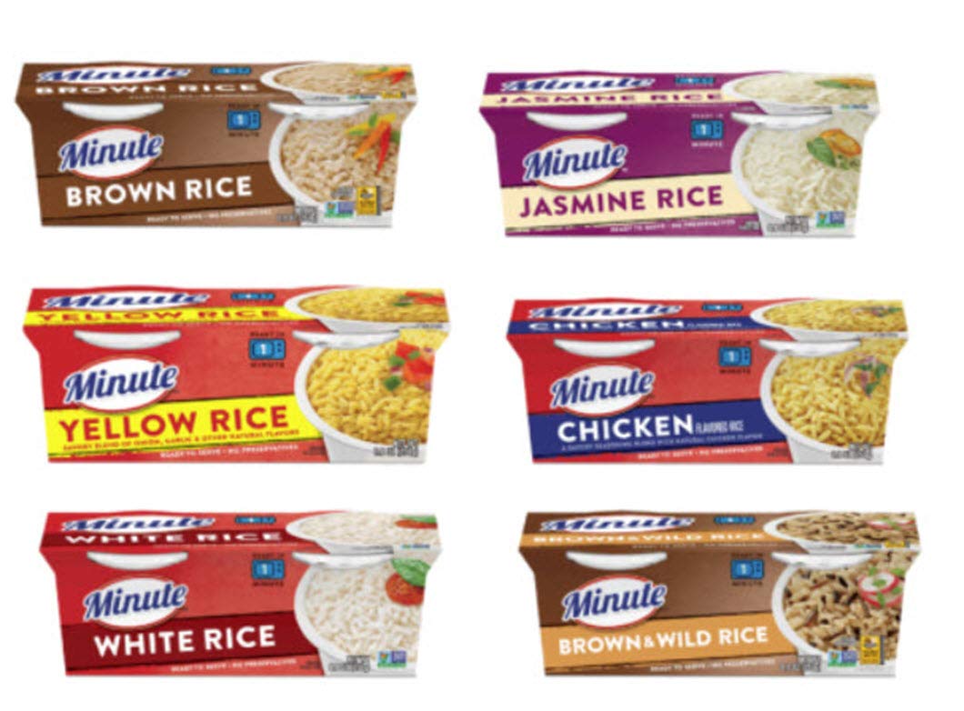 Minute Rice Ready to Serve Cups Variety Pack of 6 Different Flavors: White Rice, Yellow Rice, Brown Rice, Chicken Rice, Jasmine 