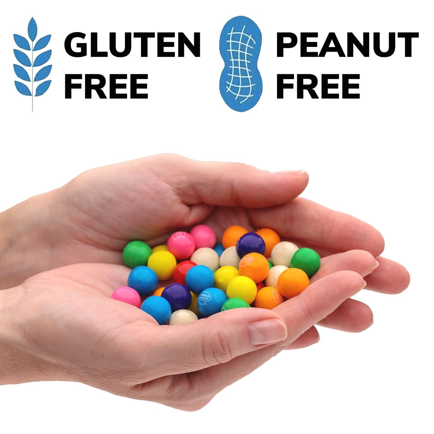Global Gumball Gumballs for Vending Machine - 110 ct Assorted Bubble Gum Balls, 0.91 Inch, 1.7 LB Bulk Chewing Gum