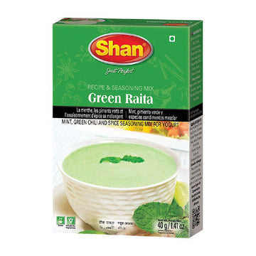 Shan Green Raita Seasoning Mix - Mint & Green Chili - 1.41 oz - Vegetarian Friendly