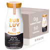 BUBLUV Low Sugar Bubble Tea - Black Milk Tea with Low-Carb Jelly Pearls - Ready-to-Drink Zero Sugar Boba Tea in a Glass Bottle, 