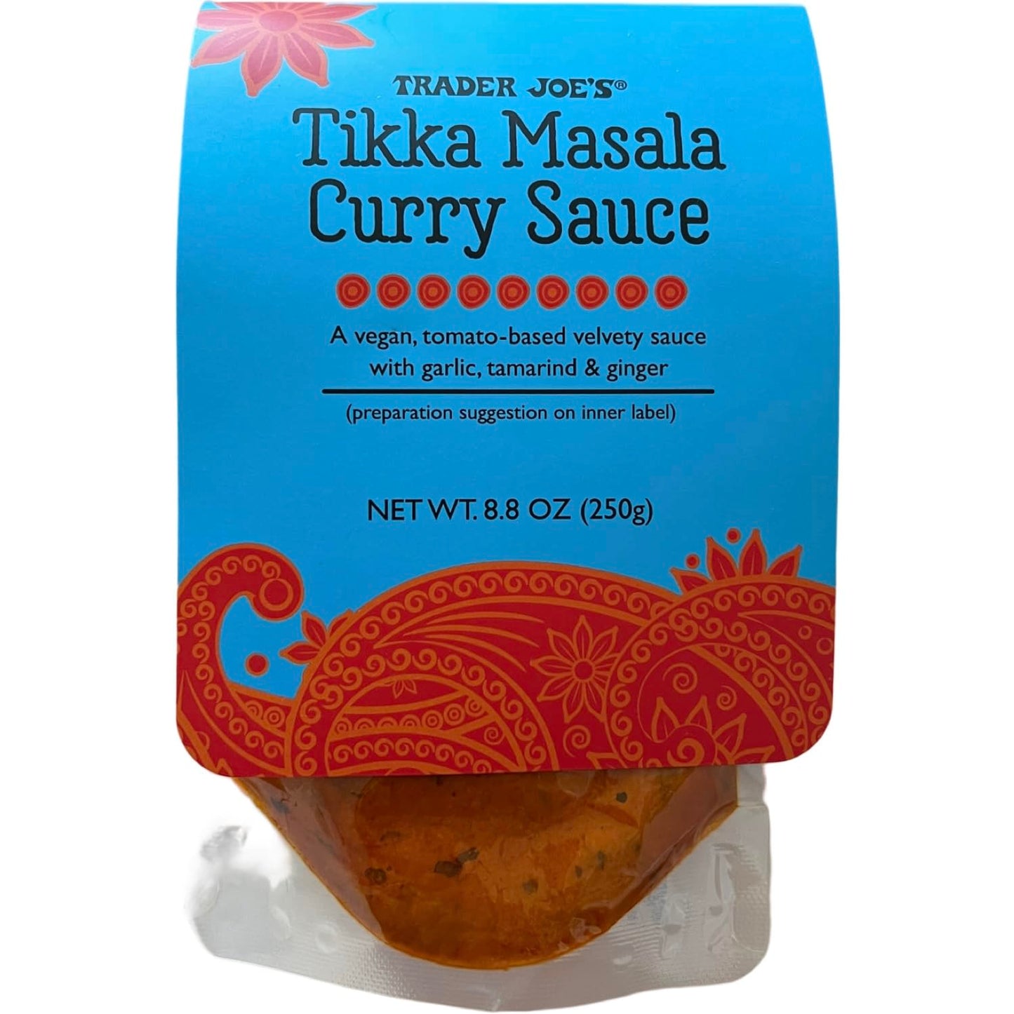 Trader Joe's Tikka Masala Curry Sauce Vegan Tomato-based, 8.8 oz (Pack of 1)