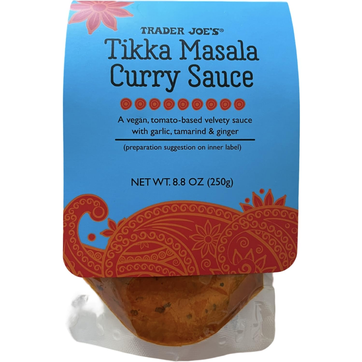 Trader Joe's Tikka Masala Curry Sauce Vegan Tomato-based, 8.8 oz (Pack of 1)