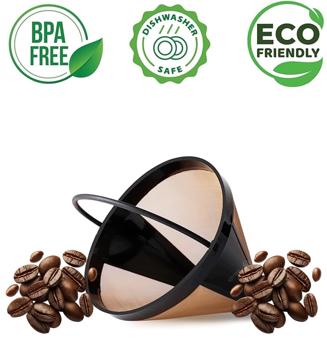 Medelco #4 Cone Permanent Coffee Filter
