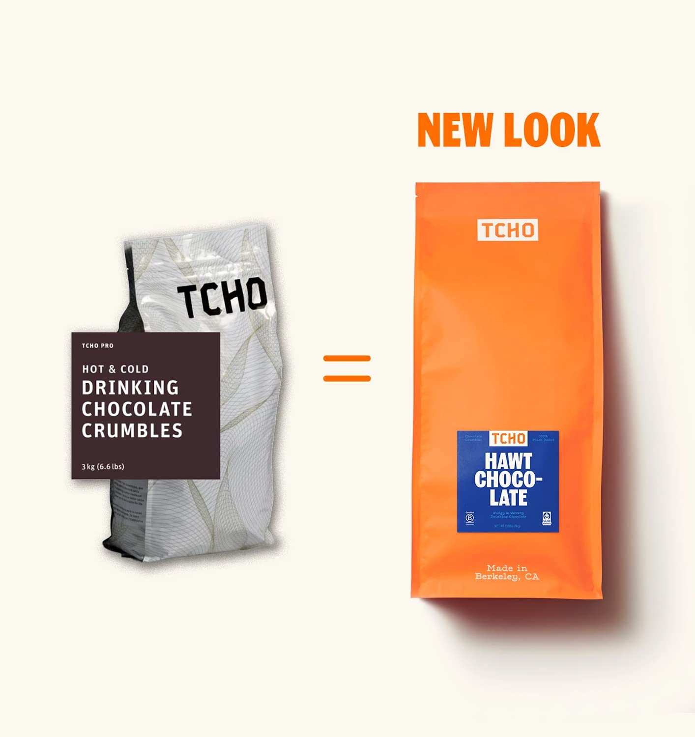 Tcho Hawt Chocolate Drinking Chocolate | 6.6Lb | 100% Plant Based, Vegan Friendly, Kosher, Non-Gmo, Non-Dairy, No Artificial Swe