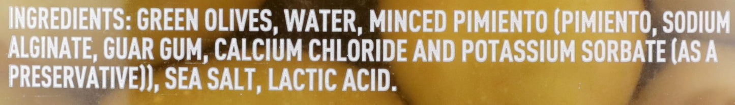 Mario Pimiento Stuffed Green Manzanilla Spanish Olives, 21 Ounce (Pack of 6)