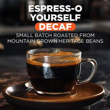 Maud'S Decaf Espresso Dark Roast Coffee Pods, 100 Ct | Decaffeinated Espress-O Yourself | 100% Arabica Dark Roast Coffee | Solar
