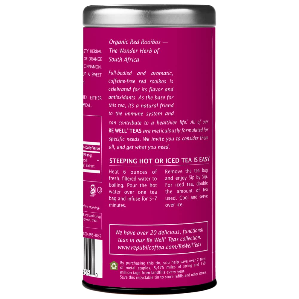 The Republic of Tea Flavorful Weight Control Herbal Tea, Caffeine-Free, 36 Tea Bags