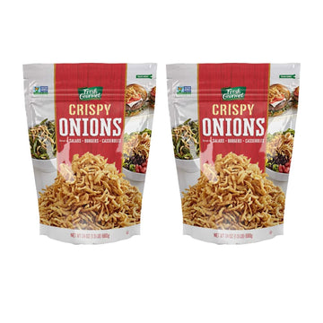 Fresh Gourmet Crispy Onions Snack and Salad Topper, 24 Ounce (Pack of 2)
