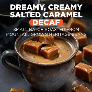 Maud'S Decaf Salted Caramel Flavored Coffee Pods, 18 Ct, Decaffeinated Medium Roast Flavored Coffee In Recyclable Single Serve P