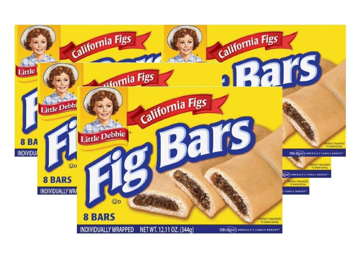 Little Debbie Snacks Fig Bars, 8-Count Box (Pack of 6)