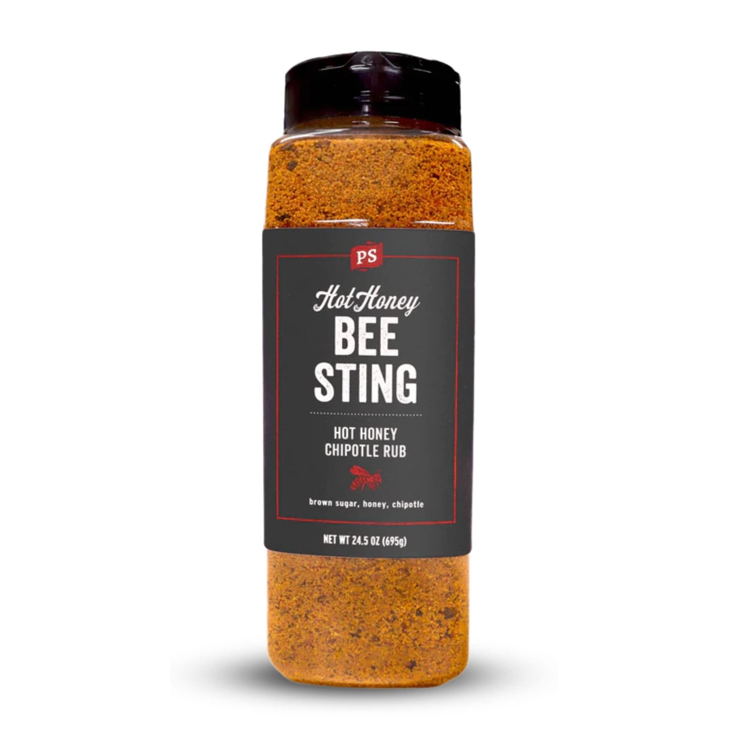 PS Seasoning Bee Sting Hot Honey Chipotle BBQ Rub - Sweet & Spicy Flavor, 24.5oz