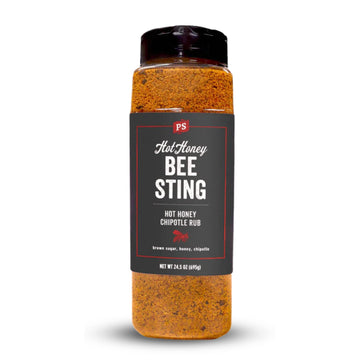 PS Seasoning Bee Sting Hot Honey Chipotle BBQ Rub - Sweet & Spicy Flavor, 24.5oz
