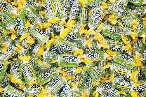 Green Apple Jolly Ranchers Hard Candy Bulk - Individually Wrapped All Green Jolly Ranchers Only - by Queen City Candy Cave (1 Po